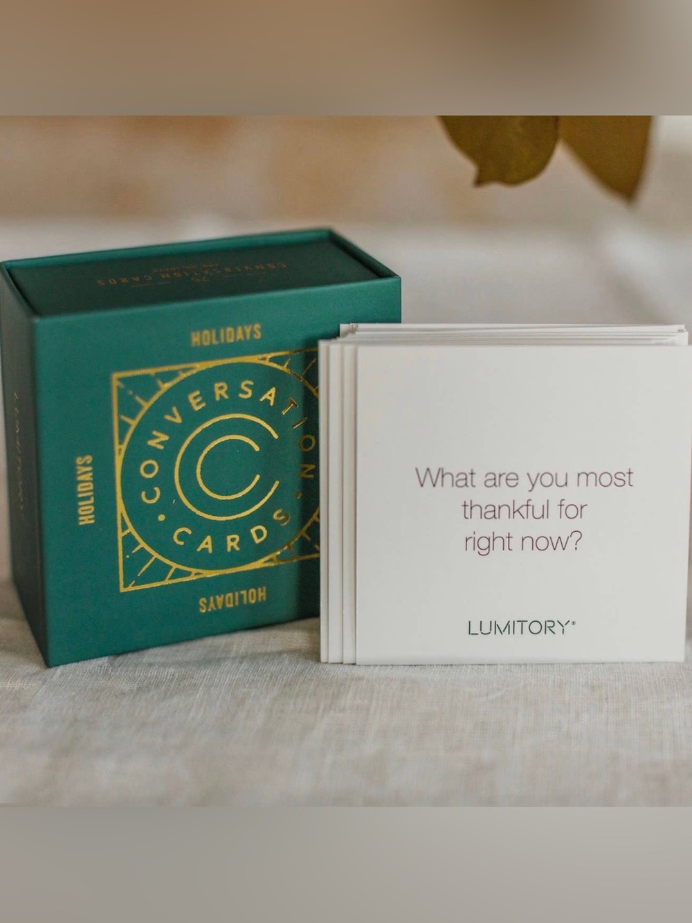 NWT Lumitory Holidays Conversation Cards Game 75 Questions Family Party Gift
